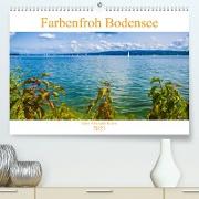 Farbenfroh Bodensee (Premium, hochwertiger DIN A2 Wandkalender 2023, Kunstdruck in Hochglanz)