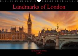 Landmarks of London (Wall Calendar 2023 DIN A3 Landscape)