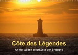 Côte des Légendes An der wilden Westküste der Bretagne (Wandkalender 2023 DIN A3 quer)