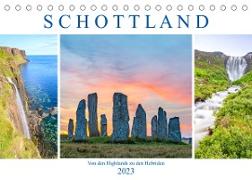 Von den Highlands zu den Hebriden (Tischkalender 2023 DIN A5 quer)