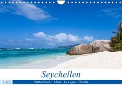 Seychellen. Sonneninseln - Mahé, La Digue, Praslin (Wandkalender 2023 DIN A4 quer)