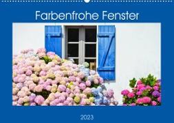 Farbenfrohe Fenster (Wandkalender 2023 DIN A2 quer)