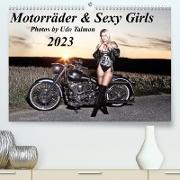 Motorräder & Sexy Girls (Premium, hochwertiger DIN A2 Wandkalender 2023, Kunstdruck in Hochglanz)