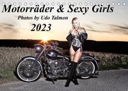Motorräder & Sexy Girls (Tischkalender 2023 DIN A5 quer)