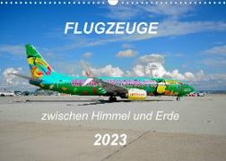 Flugzeuge zwischen Himmel und Erde (Wandkalender 2023 DIN A3 quer)