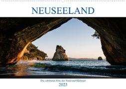 Neuseeland - Die schönsten Orte der Nord- und Südinsel (Wandkalender 2023 DIN A2 quer)