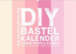 DIY Bastel-Kalender -Warme Pastell Farben- Zum Selbstgestalten (Wandkalender 2023 DIN A2 quer)