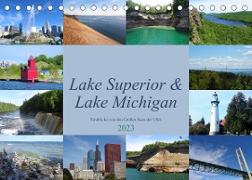 Lake Superior & Lake Michigan (Tischkalender 2023 DIN A5 quer)