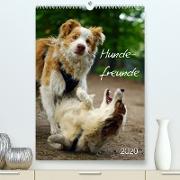 Hundefreunde (Premium, hochwertiger DIN A2 Wandkalender 2023, Kunstdruck in Hochglanz)