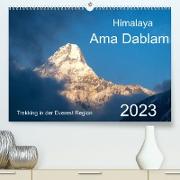 Himalaya Ama Dablam (Premium, hochwertiger DIN A2 Wandkalender 2023, Kunstdruck in Hochglanz)