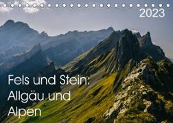 Fels und Stamm: Allgäu und Alpen (Tischkalender 2023 DIN A5 quer)