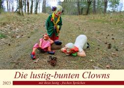 Die lustig-bunten Clowns (Wandkalender 2023 DIN A2 quer)