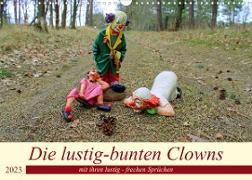 Die lustig-bunten Clowns (Wandkalender 2023 DIN A3 quer)