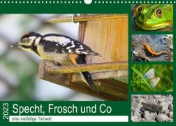 Specht, Frosch und Co - eine vielfältige Tierwelt (Wandkalender 2023 DIN A3 quer)