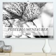 Pusteblumenzauber in schwarzweiß (Premium, hochwertiger DIN A2 Wandkalender 2023, Kunstdruck in Hochglanz)