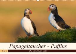Papageitaucher - Puffins (Wandkalender 2023 DIN A2 quer)