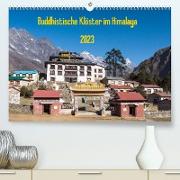 Buddhistische Klöster im Himalaya (Premium, hochwertiger DIN A2 Wandkalender 2023, Kunstdruck in Hochglanz)