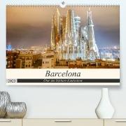 Barcelona - Über den Dächern Kataloniens (Premium, hochwertiger DIN A2 Wandkalender 2023, Kunstdruck in Hochglanz)