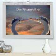 Der Graureiher (Premium, hochwertiger DIN A2 Wandkalender 2023, Kunstdruck in Hochglanz)