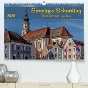 Sonniges Schärding, Barockstadt am Inn (Premium, hochwertiger DIN A2 Wandkalender 2023, Kunstdruck in Hochglanz)
