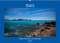 Ibiza Küste, Buchten und Strände (Wandkalender 2023 DIN A2 quer)