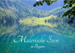 Malerische Seen in Bayern (Wandkalender 2023 DIN A2 quer)