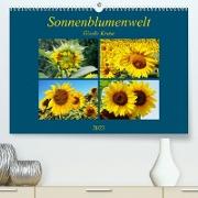 Sonnenblumenwelt (Premium, hochwertiger DIN A2 Wandkalender 2023, Kunstdruck in Hochglanz)