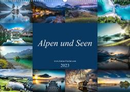 Alpen und Seen (Wandkalender 2023 DIN A2 quer)