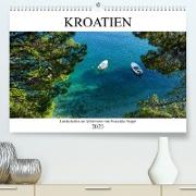 Kroatien - Landschaften am Mittelmeer (Premium, hochwertiger DIN A2 Wandkalender 2023, Kunstdruck in Hochglanz)