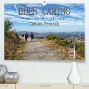 Buen Camino - pilgern auf dem Jakobsweg - Camino Francés (Premium, hochwertiger DIN A2 Wandkalender 2023, Kunstdruck in Hochglanz)