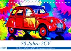 70 Jahre 2CV (Tischkalender 2023 DIN A5 quer)
