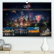Ulm für Nachtspatzen (Premium, hochwertiger DIN A2 Wandkalender 2023, Kunstdruck in Hochglanz)