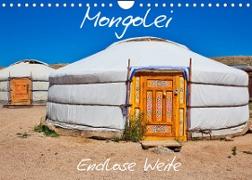 Mongolei Endlose Weite (Wandkalender 2023 DIN A4 quer)