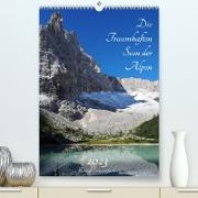 Die Traumhaften Seen der Alpen (Premium, hochwertiger DIN A2 Wandkalender 2023, Kunstdruck in Hochglanz)