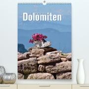Hoch oben in den Dolomiten (Premium, hochwertiger DIN A2 Wandkalender 2023, Kunstdruck in Hochglanz)