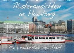 Alsteransichten in Hamburg (Wandkalender 2023 DIN A2 quer)