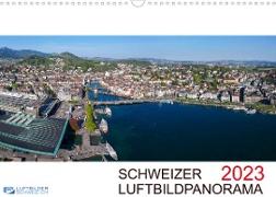 Schweizer Luftbildpanorama 2023CH-Version (Wandkalender 2023 DIN A3 quer)