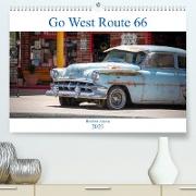 Go west Route 66 (Premium, hochwertiger DIN A2 Wandkalender 2023, Kunstdruck in Hochglanz)