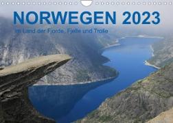 Norwegen 2023 - Im Land der Fjorde, Fjelle und Trolle (Wandkalender 2023 DIN A4 quer)