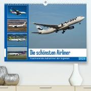 Die schönsten Airliner (Premium, hochwertiger DIN A2 Wandkalender 2023, Kunstdruck in Hochglanz)