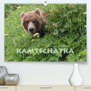 Aug in Aug mit den Braunbären in Kamtschatka (Premium, hochwertiger DIN A2 Wandkalender 2023, Kunstdruck in Hochglanz)