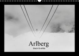 Arlberg black and white (Wandkalender 2023 DIN A3 quer)