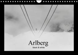 Arlberg black and white (Wandkalender 2023 DIN A4 quer)
