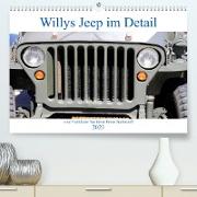 Willys Jeep im Detail vom Frankfurter Taxifahrer Petrus Bodenstaff (Premium, hochwertiger DIN A2 Wandkalender 2023, Kunstdruck in Hochglanz)
