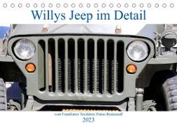 Willys Jeep im Detail vom Frankfurter Taxifahrer Petrus Bodenstaff (Tischkalender 2023 DIN A5 quer)
