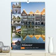 Münster - Spiegelwelten einer Stadt (Premium, hochwertiger DIN A2 Wandkalender 2023, Kunstdruck in Hochglanz)