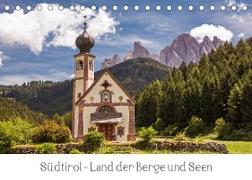 Südtirol - Land der Berge und Seen (Tischkalender 2023 DIN A5 quer)