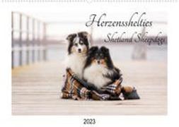 Herzensshelties - Shetland Sheepdogs (Wandkalender 2023 DIN A2 quer)
