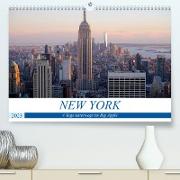 New York - 4 Tage unterwegs im Big Apple (Premium, hochwertiger DIN A2 Wandkalender 2023, Kunstdruck in Hochglanz)