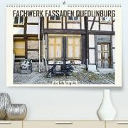 FACHWERK FASSADEN QUEDLINBURG (Premium, hochwertiger DIN A2 Wandkalender 2023, Kunstdruck in Hochglanz)